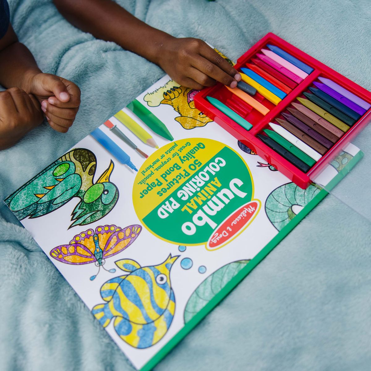 Jumbo Crayons + Art Pad